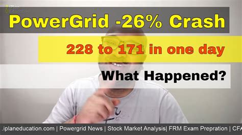 Why Powergrid share price fell -26% today from 228 to 167 🔴 Powergrid News today - YouTube