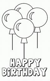 Birthday Balloon Coloring Page  Home sketch template