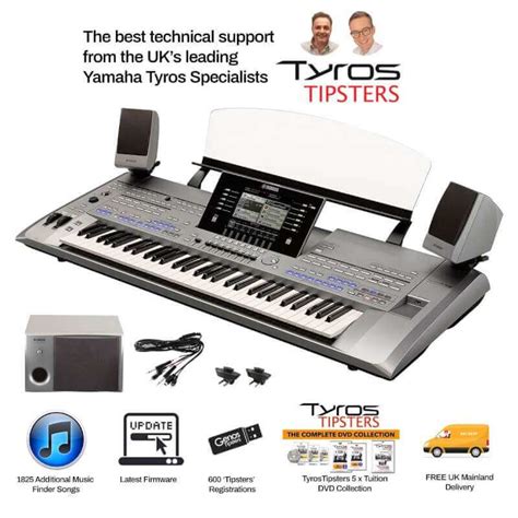 Used Yamaha Tyros 5 61 Note Keyboard & Speakers | With TyrosTipsters Bundle - ePianos