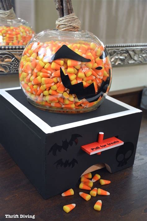 How to Make a DIY Candy Dispenser for Halloween | Diy halloween candy ...