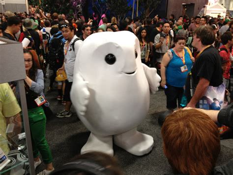 Official Doctor Who Tumblr - Adipose cosplay at the BBC America booth