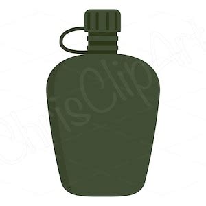 Canteen SVG JPG PNG Army Clipart Military Clipart Army - Etsy