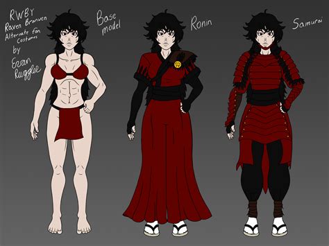 Evan Ruggles - RWBY Raven Branwen fan Alternate Costumes