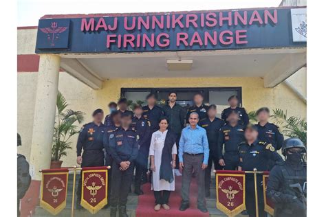 Major Sandeep Unnikrishnan's parents and actor Adivi Sesh visit NSG camp named after the martyr ...