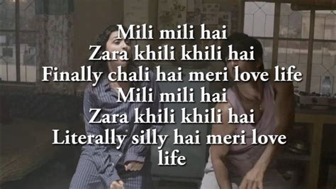 TERE MERE BEECH MEIN LYRICS - Shuddh Desi Romance Song HD - YouTube