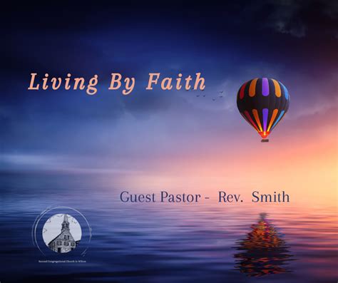 Living By Faith – Second Congregational Church Of Wilton