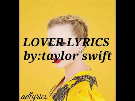 LOVER LYRICS by taylor swift | adlyrics - YouTube