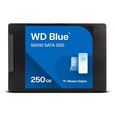 250GB WD Blue SA510 SATA SSD 2.5”/7mm Cased | Western Digital