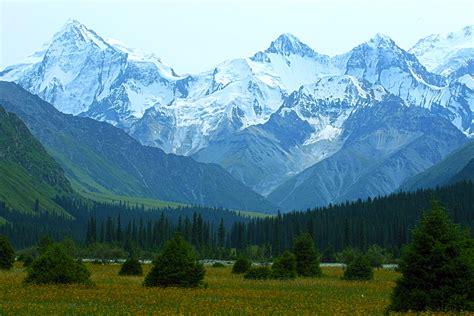 【夏塔古道一景——雪山摄影图片】新疆伊犁昭苏风光摄影_陆月廿肆_太平洋电脑网摄影部落