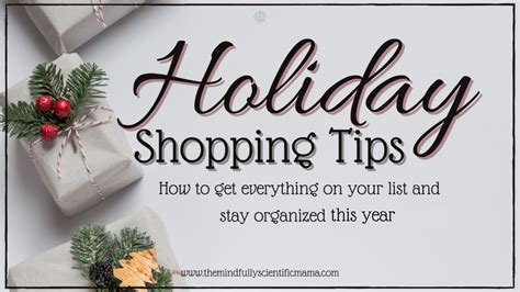 The Best Holiday Shopping Tips for 2021 - THE MINDFULLY SCIENTIFIC MAMA