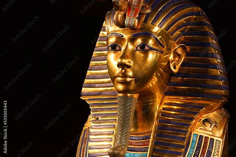 Replica of tutankhamun`s mask Stock Photo | Adobe Stock