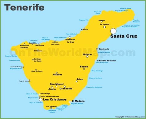 Tenerife Map | Map of Tenerife