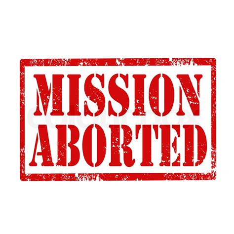 Mission Aborted-stamp | Stock vector | Colourbox