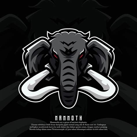 mammoth mascot logo design vector with modern illustration concept for ...