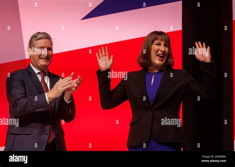 Rachel reeves waves after conference speech hi-res stock photography ...