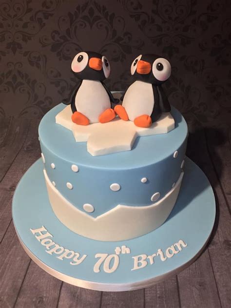 Penguin Birthday Cake - CakeCentral.com