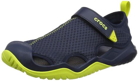 crocs Men's Swiftwater Mesh Deck Sandal M Navy Sandals - M13(205289-42K ...