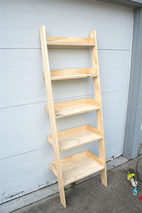 How to Build a DIY Leaning Ladder Shelf (Step by Step Guide) - BREPURPOSED | Bookshelves diy ...