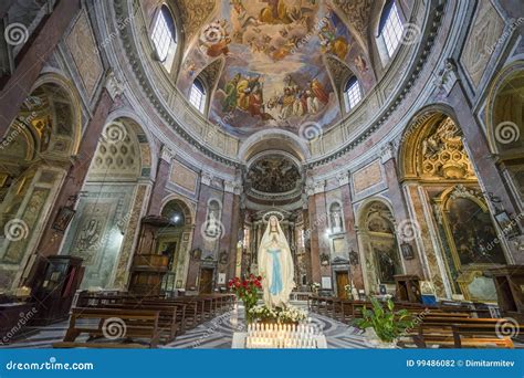 Interior of Basilica of St. Mary of the Angels and the Martyrs Editorial Photography - Image of ...