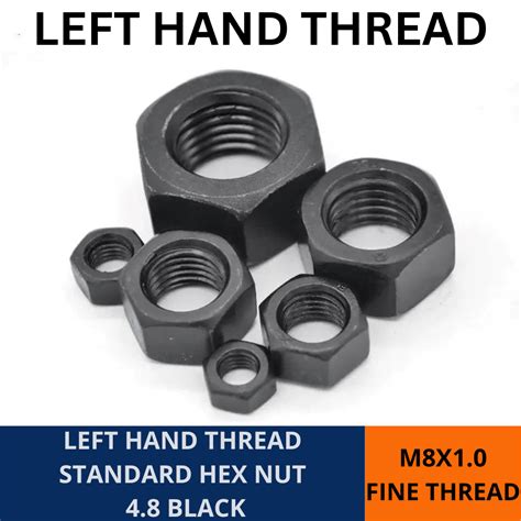 Left Hand Thread Standard Hex Nut Fine Thread - Gold Coast Bolt In ...