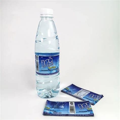 Blue Mineral Water Bottle Labels for Bottled Beverage at Rs 1/piece in Ahmedabad