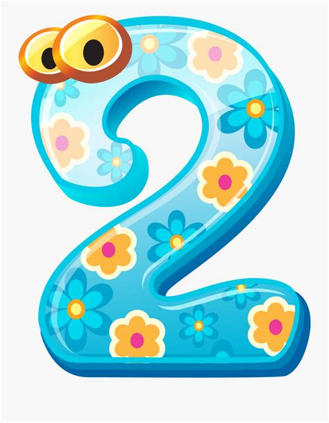 Numbers - Cute Number 2 Clipart , Free Transparent Clipart - ClipartKey