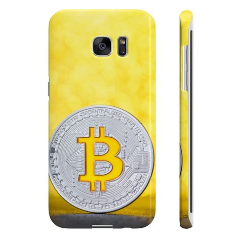 Gold Bitcoin Slim Phone Cases ⋆ Gr8 Bitcoin Merch