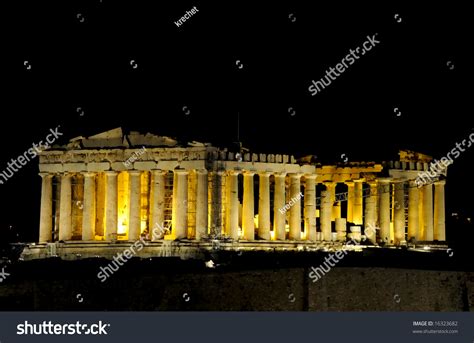 The Night View Of Parthenon, Greece Stock Photo 16323682 : Shutterstock