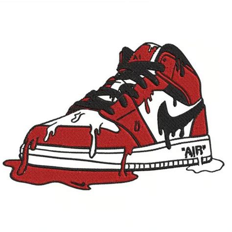 Nike Air Jordan Drip Embroidery Designs File, Nike Air Jorda | Inspire ...