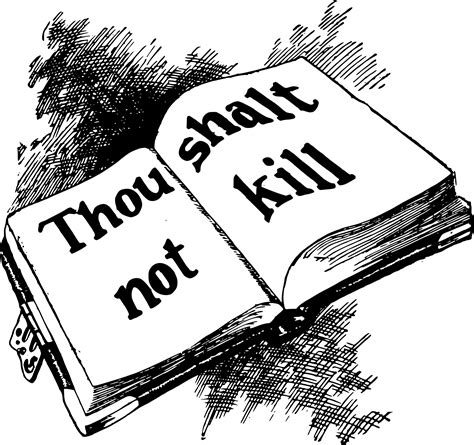 Clipart - Thou Shalt Not Kill