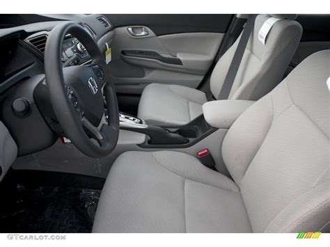 Gray Interior 2013 Honda Civic HF Sedan Photo #77851308 | GTCarLot.com