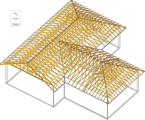 Figure Illustration Prefabricated Metal Plated Roof Truss | House roof, Hip roof design, Roof ...