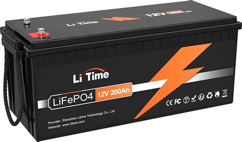 Buy Litime 12V 200Ah LiFePO4 Lithium Battery with 2560Wh Energy Max ...