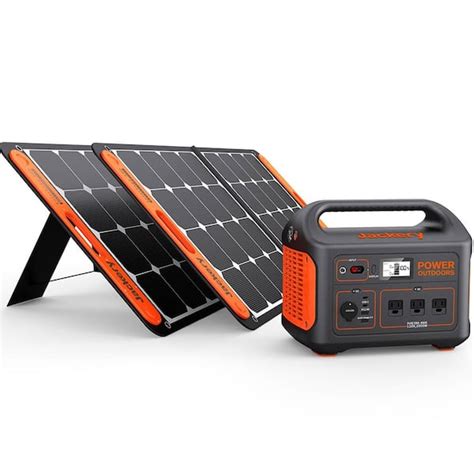 Jackery Solar Generator SG880 with 2 Solar Panels 100-Watt Push Button Start Portable Power ...