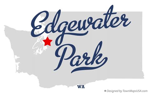 Map of Edgewater Park, WA, Washington