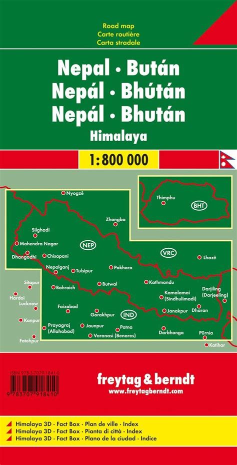 Nepal & Bhutan Road Map - F&B