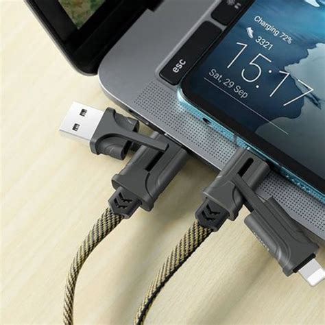 4-in-1 Nylon Braided Fast Charging Cable – Itvalore