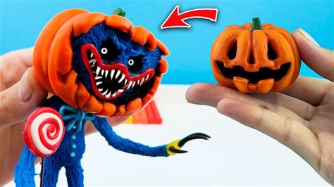 How to Make a Scary Realistic Huggy Wuggy Halloween Pumpkin carving - Poppy Playtime - YouTube