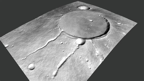 Elysium Mons Volcano Caldera on Mars - Download Free 3D model by Mark ...