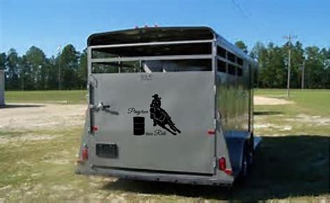 Horse Trailer decals 3 options truck trailer or barn vinyl | Etsy