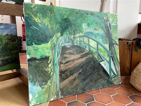 Update: Japanese Bridge Progress | How to Handle Larger Paintings - Eric Alexander Santoli