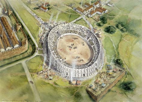 The amphitheatre in Roman Chester by Peter Dunn Chester, Roman ...