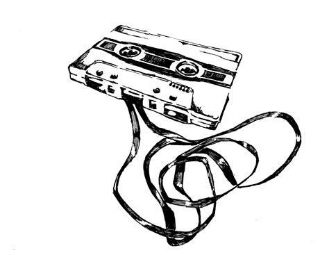 Cassette Tape Drawing | Free download on ClipArtMag