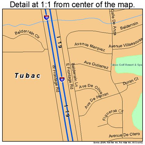 Tubac Arizona Street Map 0475940