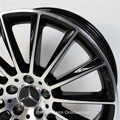 AMG 19-inch alloy wheel set | Mercedes-Benz C-Class W205 | multi-spoke wheel | black ...