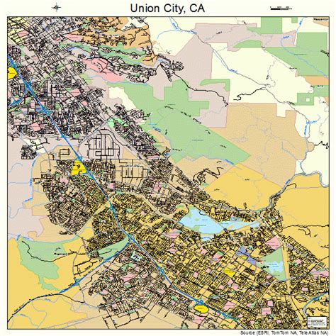 Union City California Street Map 0681204