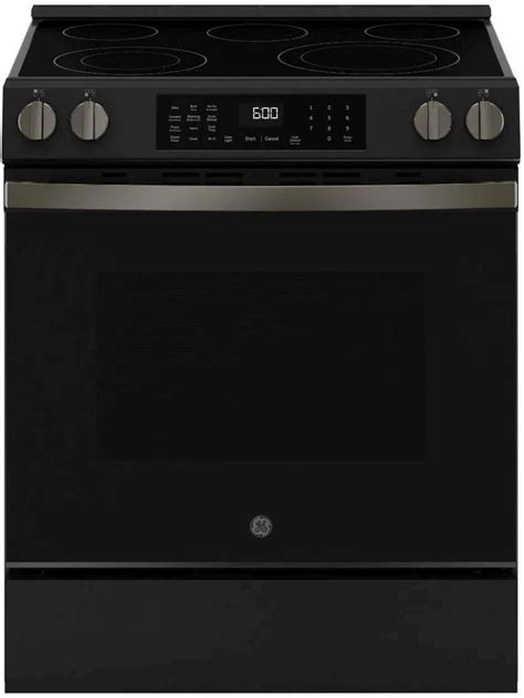 GE® 600 Series 30" Black Slate Slide-In Electric Range | Big Sandy ...