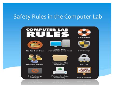 Safety Measures In Computer Laboratory - Safety Measures - Sloven ...