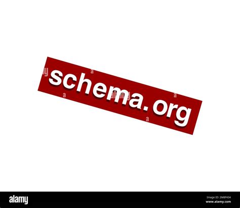 Scheme. org, rotated logo, white background B Stock Photo - Alamy