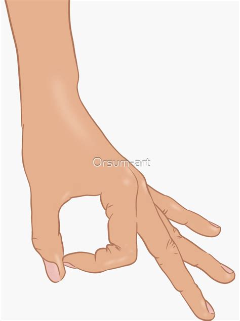 "The Circle Finger Game" Sticker for Sale by Orsum-art | Redbubble